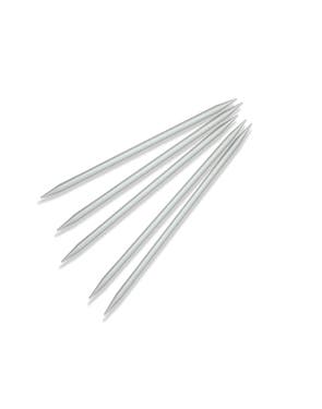 KnitPro Strømpepinner Basix Aluminium