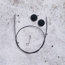 Järbo - Svart kabels - 54 cm (ca 80 cm rondbreinaalden)