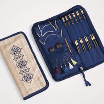 Ebony Heirloom- set met naaldpunten ( 10 paar, 13 cm) en accessoires