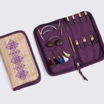Ebony Bliss- set met korte eindnaalden ( 7 paar, 10 cm) en accessoires