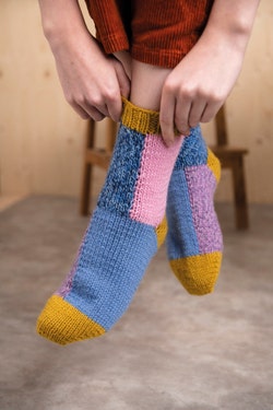 Klint - intarsia sokken